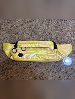 Free People Iridescent Yellow Waist Pack
